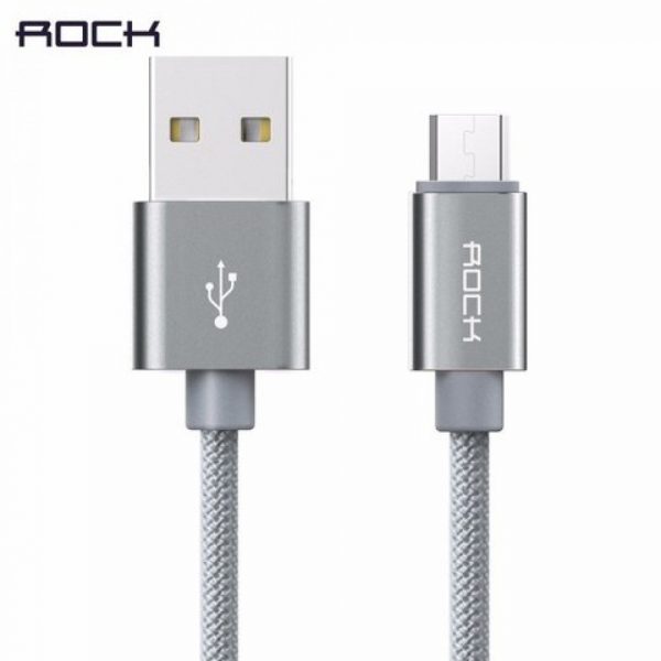 rock braided micro USB cable