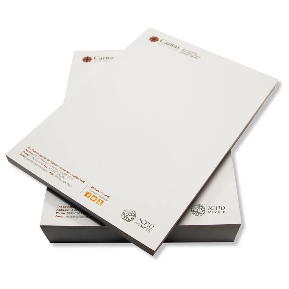 Letterheads pad