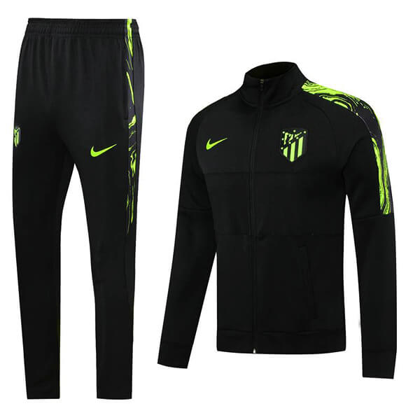 Atletico Madrid Tracksuit and Trouser Set - Black 2020-21