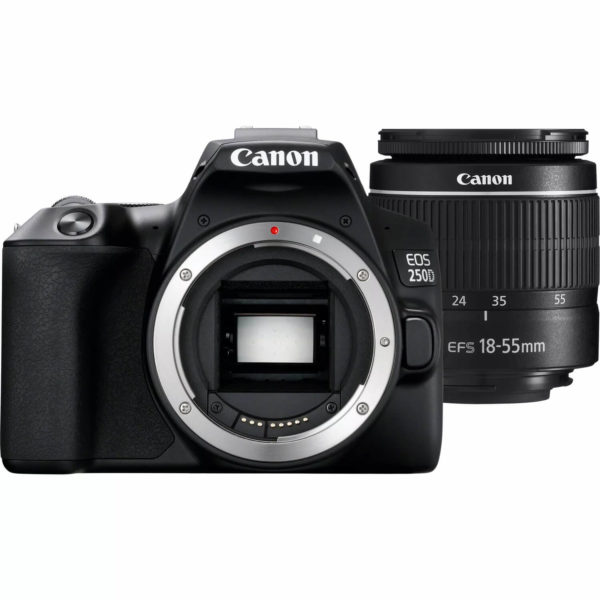 Canon EOS 250D Camera + EF-S 18-55mm Lens Diamu