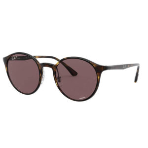Ray-Ban Rb4336CH Round Sunglasses - Violet