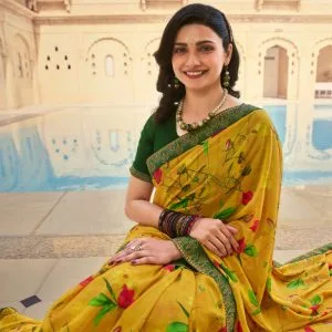Printed Georgette Saree