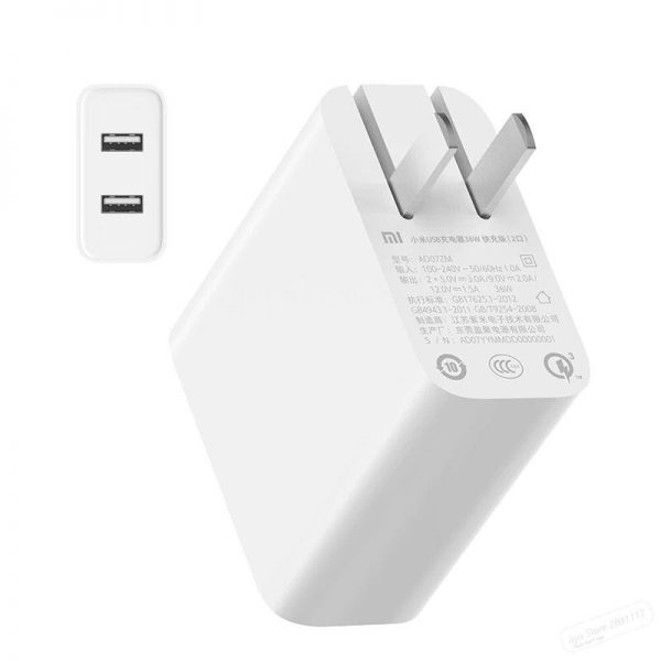 Xiaomi-36W-QC-3.0-Dual-USB-Wall-Charger