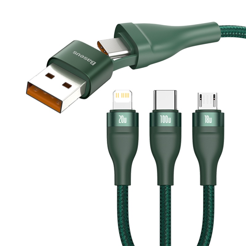 Baseus-Flash-Series-Two-for-three-Fast-Charging-Data-Cable-2U2C-100W