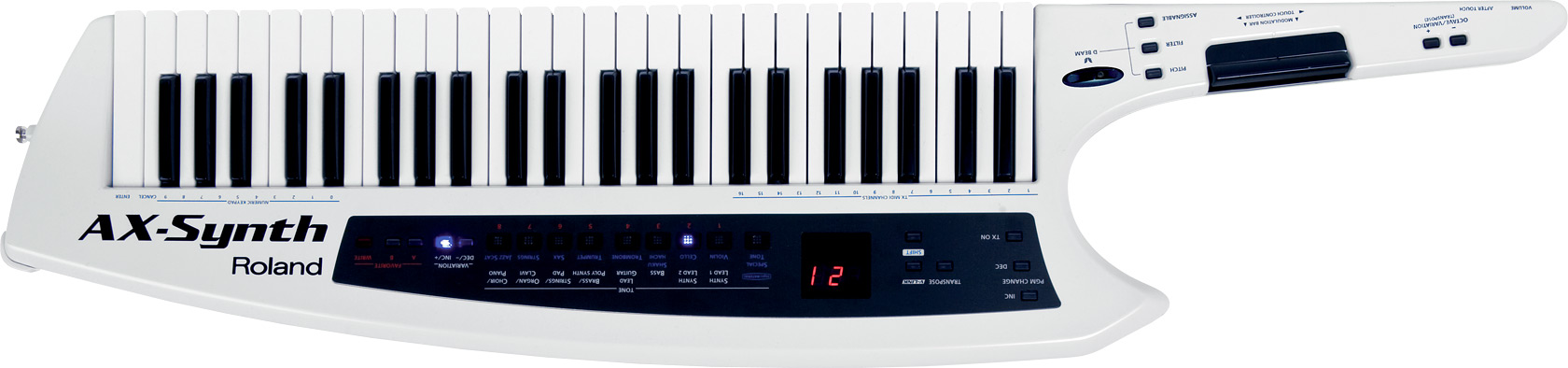 Roland-AX-Synth-Shoulder-Synthesizer-White