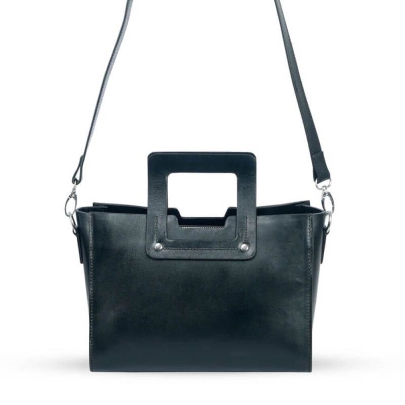 Black Square Leather Handbag SB-HB509 Price in Bangladesh| Diamu