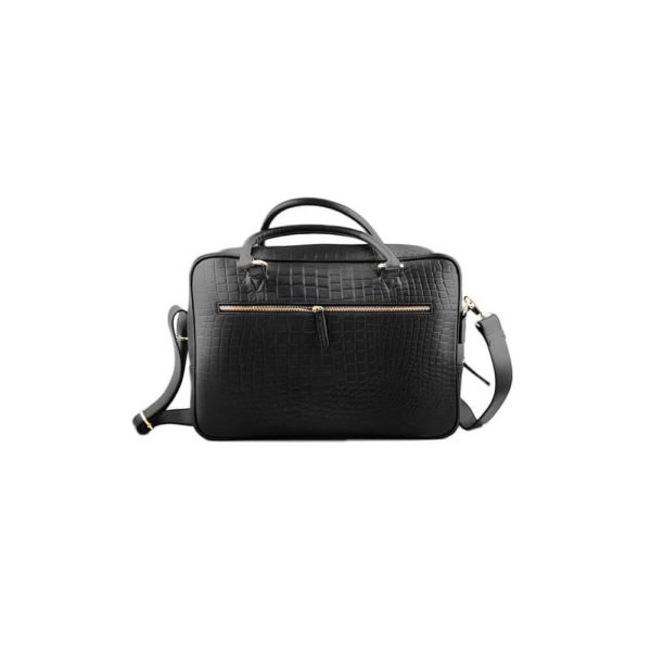 Croco-Print-Black-Briefcase-Official-Leather-Bag-SB-W15-1