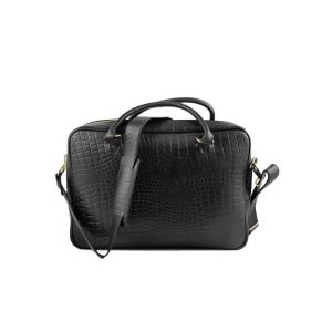 Croco-Print-Black-Briefcase-Official-Leather-Bag-SB-W15