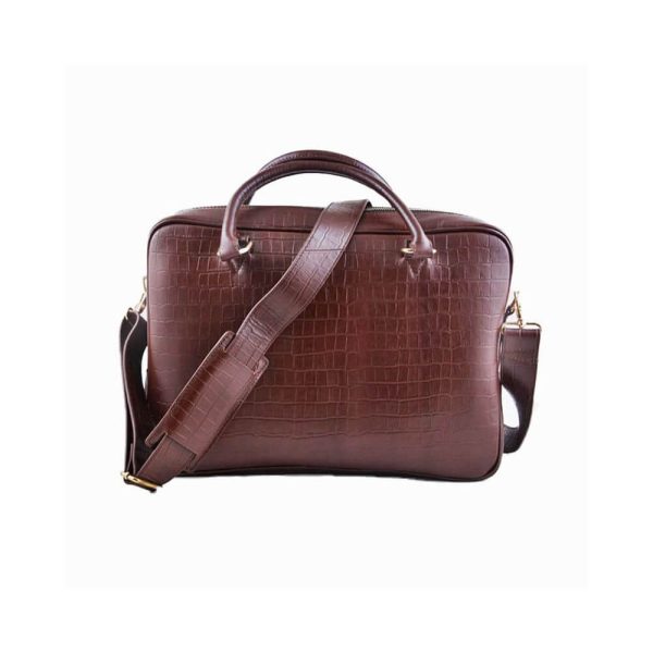 Croco-Print-Brown-Leather-Briefcase-Bag-SB-W16-1-1