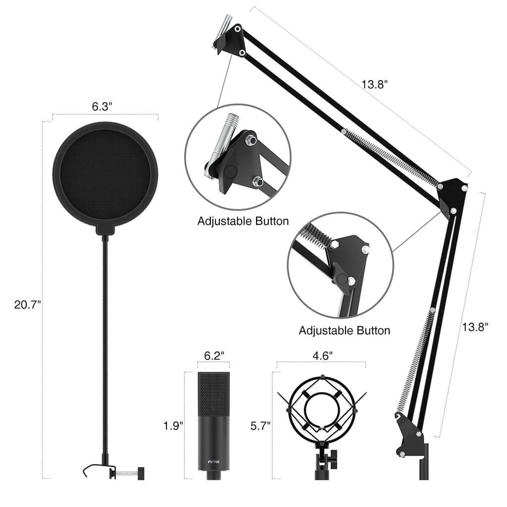 Fifine-K780-Factory-Professional-Recording-USB-Microphone