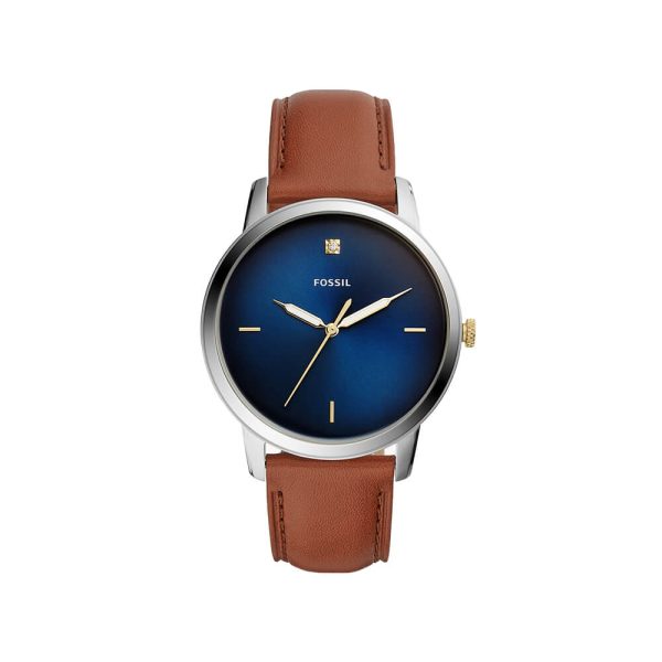 Fossil-FS5499-The-Minimalist-Carbon-Series-Three-Hand-Luggage-Leather-Watch