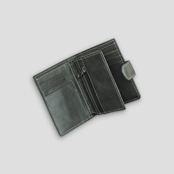 Trifold Olive Leather Wallet