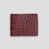 Crocodile Embossed Leather Wallet