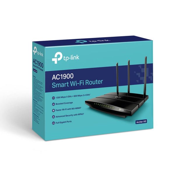 TP-Link-Archer-A9-AC1900-Wireless-Mu-MIMO-Gigabit-3-Antenna-Router