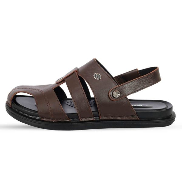 Closed-Toe-Casual-Chocolate-Leather-Sandals-SB-S195-3-1