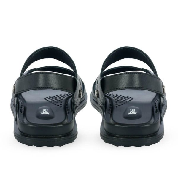 Comfortable-Casual-Black-Leather-Sandals-SB-S196-