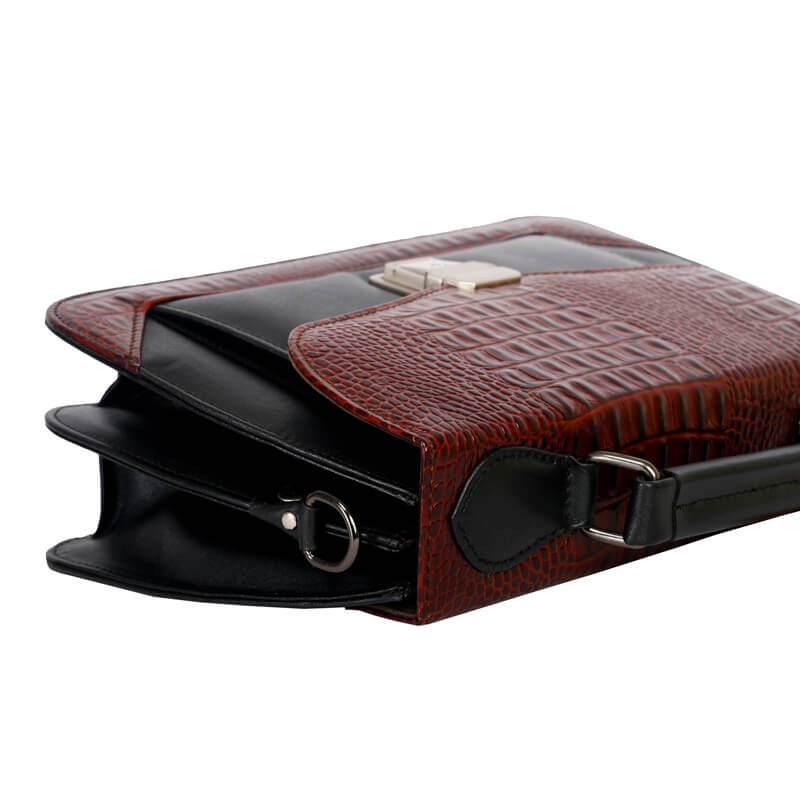 Croco-Design-Women-Handbag-SB-HB501-Black-Brown-2