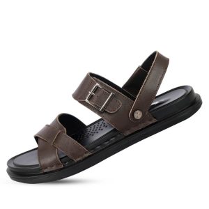 Drag-Open-Toed-Casual-Chocolate-Leather-Sandals-SB-S199-2