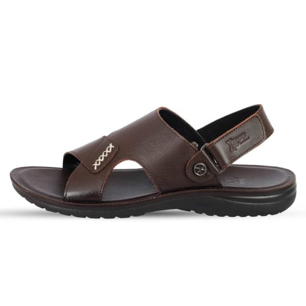 Men-Elegant-Chocolate-Leather-Flat-Soled-Sandals-SB-S191-1