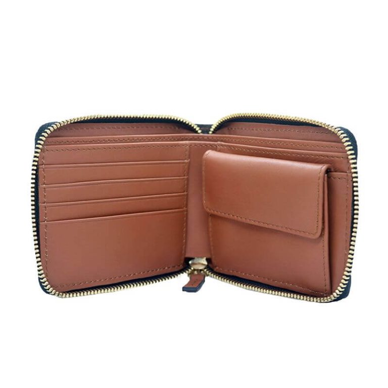 Tan Color Zippered Bi-fold Slim Wallet SB-W54 Price in Bangladesh