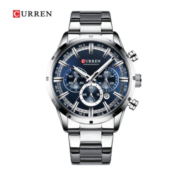 Curren-8355SBU-Mens-Quartz-Chronograph-Stainless-Steel-Watch