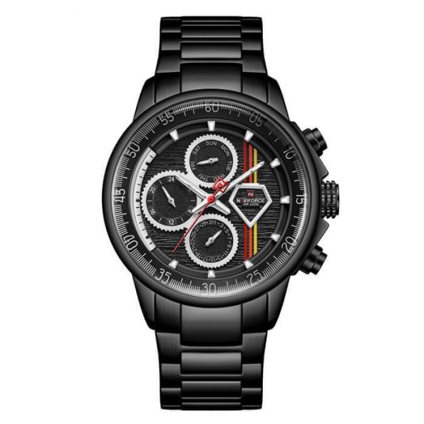 Naviforce-NF9184BB-Mens-Quartz-Chronograph-Stainless-Steel-Watch