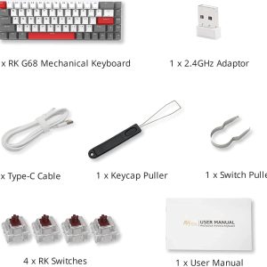 RK-Royal-Kludge-RKG68-Wireless-Mechanical-Keyboard-Brown-Switch-4