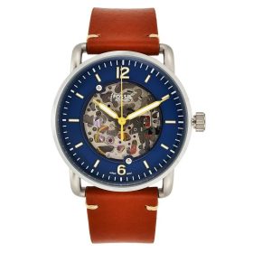 Fossil-Mens-Townsman-Mechanical-Brown-Leather-Strap-Watch-ME3159