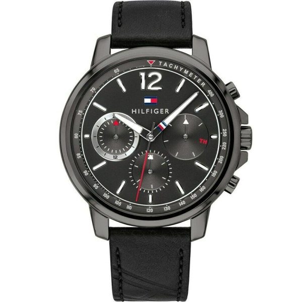 Tommy-Hilfiger-Mens-Quartz-Multi-dial-with-Leather-Strap-Watch-1791533