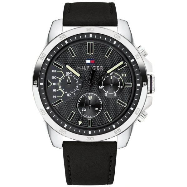 Tommy-Hilfiger-Mens-Quartz-Multi-dial-with-Leather-Strap-Watch-1791563-1