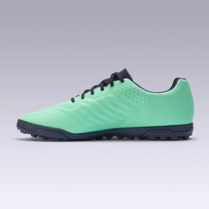 Mens-Football-Shoes-Kipsta-Agility-140-HG-Turf-Blue-Green
