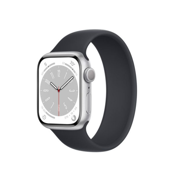 Apple-Watch-Series-8-41mm-Silver-Aluminum-Case-with-Midnight-Solo-Loop