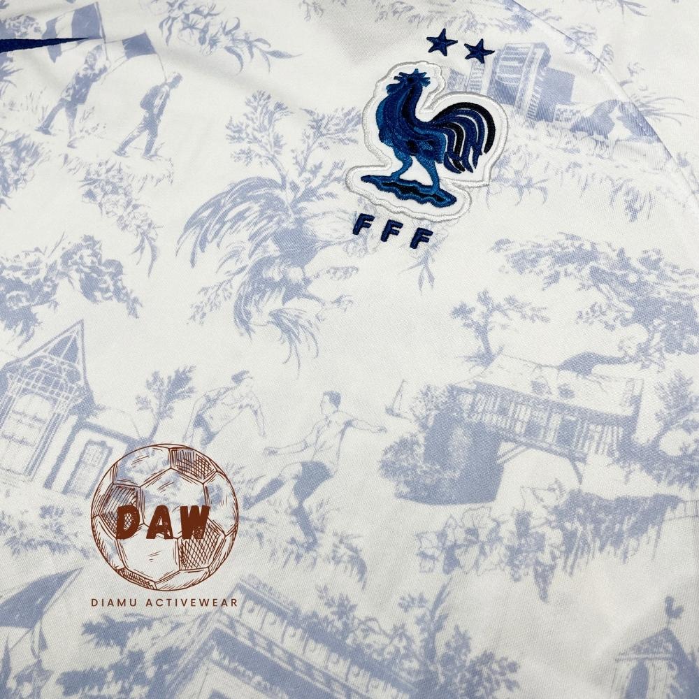 finekeys New France Away Soccer Football Jersey World Cup 2022 Men Adult M / Blank