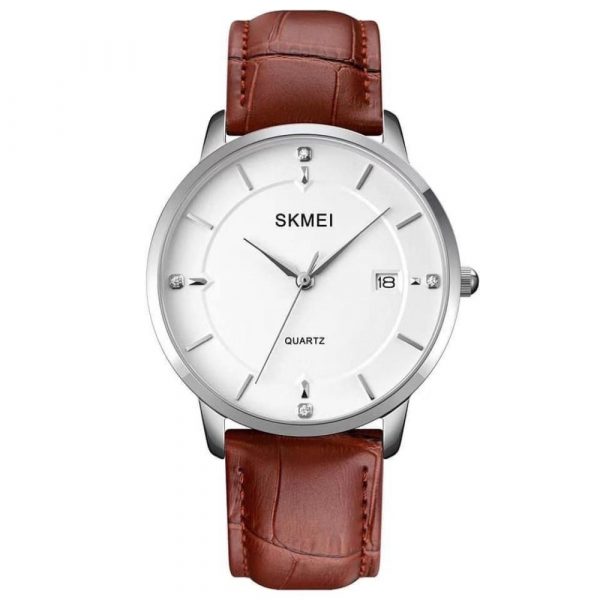 Skmei-1801BR-Mens-Quartz-Leather-belt-Watch