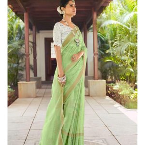 Cotton Silk with Swarovski Saree DKSS-4548 | Kashvi Soneri