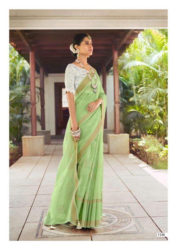 Cotton Silk with Swarovski Saree DKSS-4548 | Kashvi Soneri