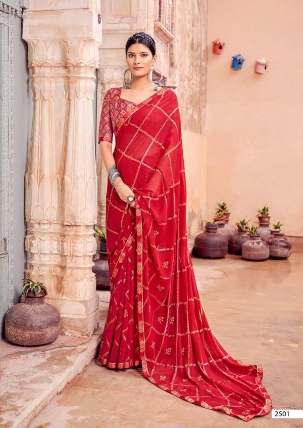 Fancy-Wear-Georgette-Saree-DKGS-2501