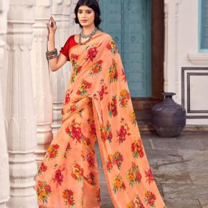 Weightless-Floral-Printed-Saree-DKGS-2375