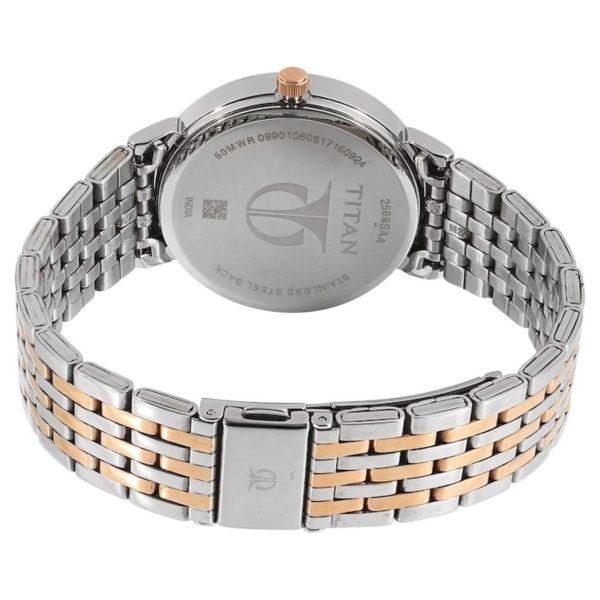 Titan Workwear Rose Gold Dial & Stainless Steel Strap Ladies Watch - 2569KM02