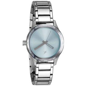 Fastrack 6078SM03 Light Blue Dial Ladies Watch