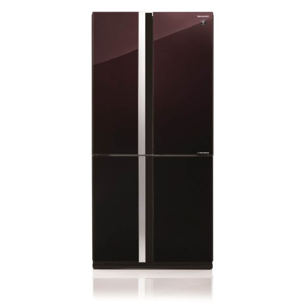 Sharp-SJ-FX87V-BK-4-Door-Refrigerator-605-Liters-Red