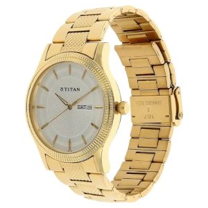Titan-Silver-Dial-Golden-Stainless-Steel-Mens-Watch-1650YM05-2
