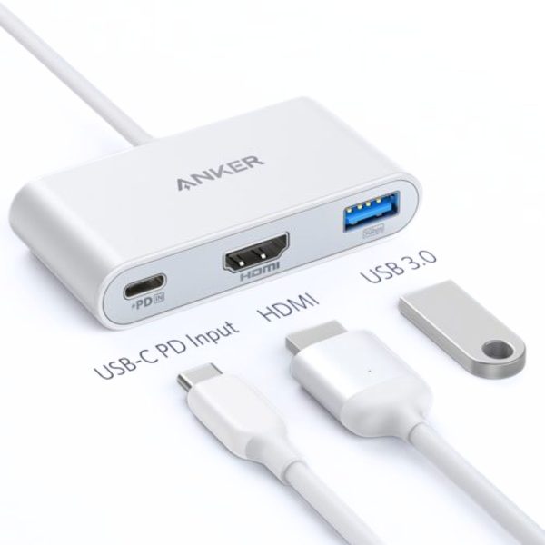 Anker PowerExpand 3-in-1 USB C PD Hub – White
