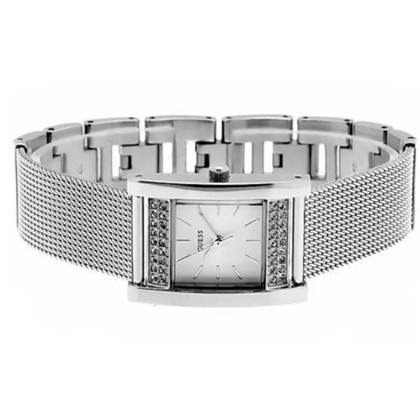 Guess Nouveau Diamond Silver Dial Ladies Watch - W0127L1