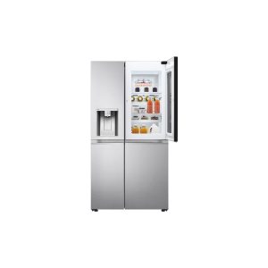 LG 617L Side-By-Side-Fridge With Instaview Door-In-Door- New Noble Steel