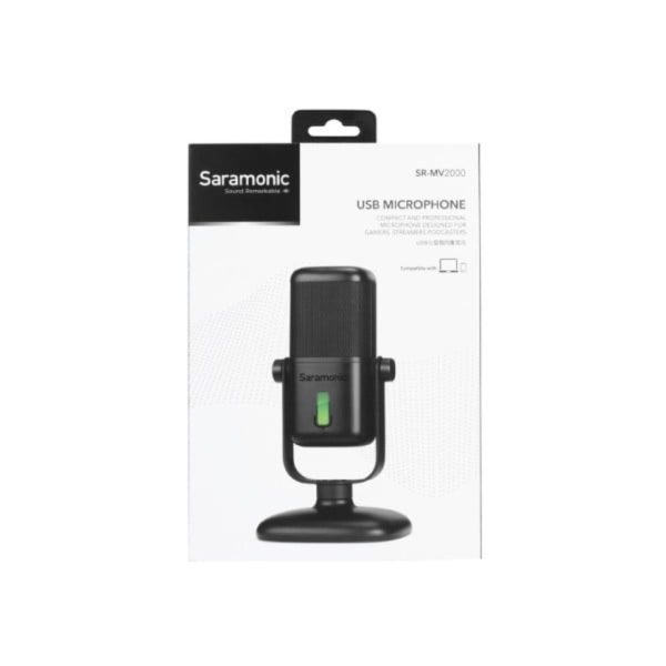 Saramonic SR-MV2000 Large Diaphragm USB Studio Mic with Magnetic Stand