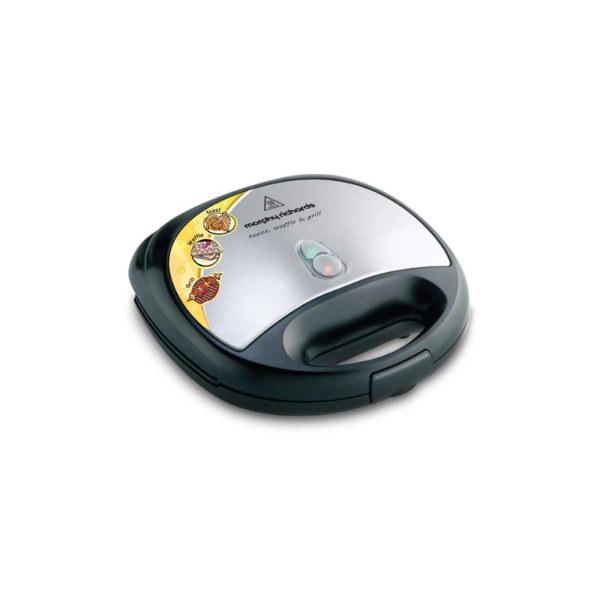 Morphy-Richards-750W-Sandwich-Maker-Toast-Waffle-Grill-SM-3006-Black