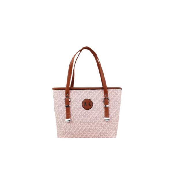 Printed Tote Handbag - MKPT01-pink