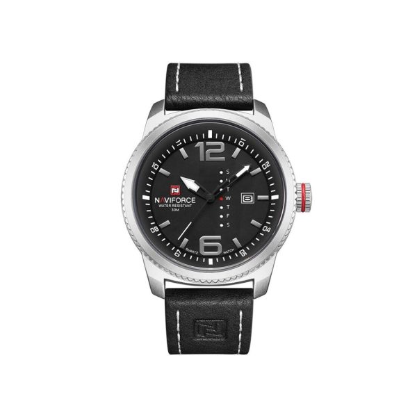 NAVIFORCE NF9063 PU Leather Analog Watch For Men