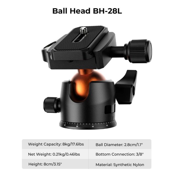 KF-Concept-BI234M-Lightweight-Magnesium-Travel-Vlog-Tripod-with-Ball-Head-3